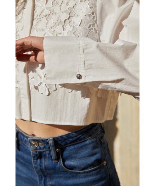 Josie Blouse Lace Blouse クロップレースシャツ（シャツ/ブラウス