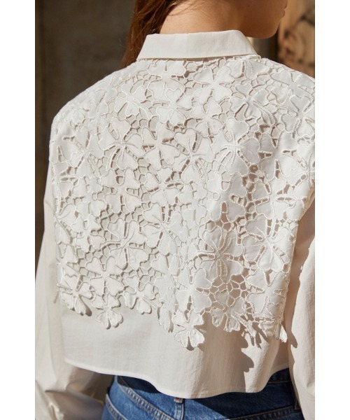 Josie Blouse Lace Blouse クロップレースシャツ（シャツ/ブラウス