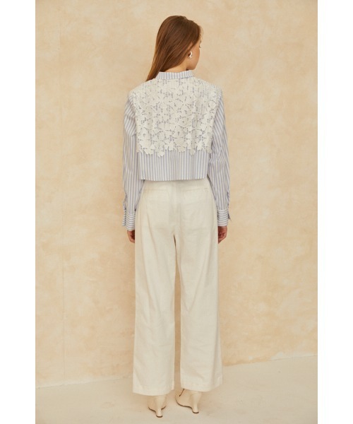 Josie Blouse Lace Blouse クロップレースシャツ（シャツ/ブラウス