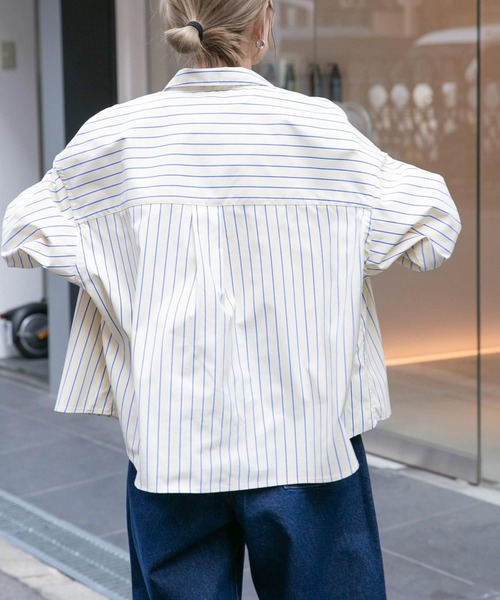 FORK&SPOON（フォークアンドスプーン）の「FORK&SPOON　CAVEオックスシャツ（シャツ/ブラウス・レディース・ブルー/イエロー・1）」の5枚目の写真