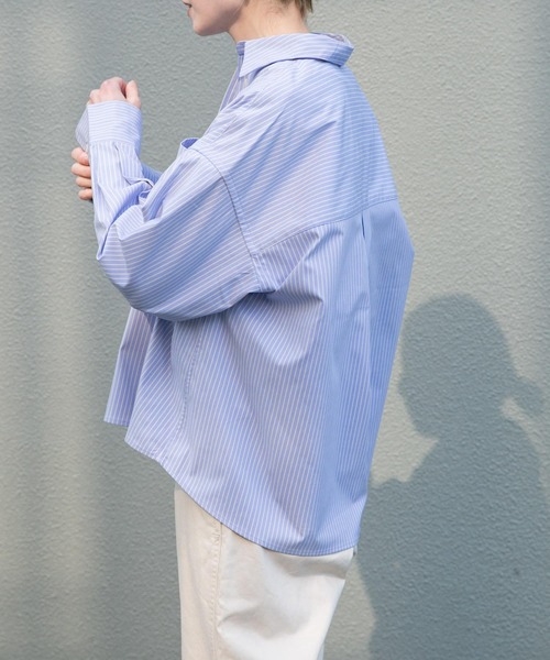 FORK&SPOON（フォークアンドスプーン）の「FORK&SPOON　CAVEオックスシャツ（シャツ/ブラウス・レディース・ブルー/イエロー・1）」の12枚目の写真