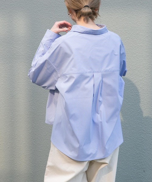 FORK&SPOON（フォークアンドスプーン）の「FORK&SPOON　CAVEオックスシャツ（シャツ/ブラウス・レディース・ブルー/イエロー・1）」の13枚目の写真