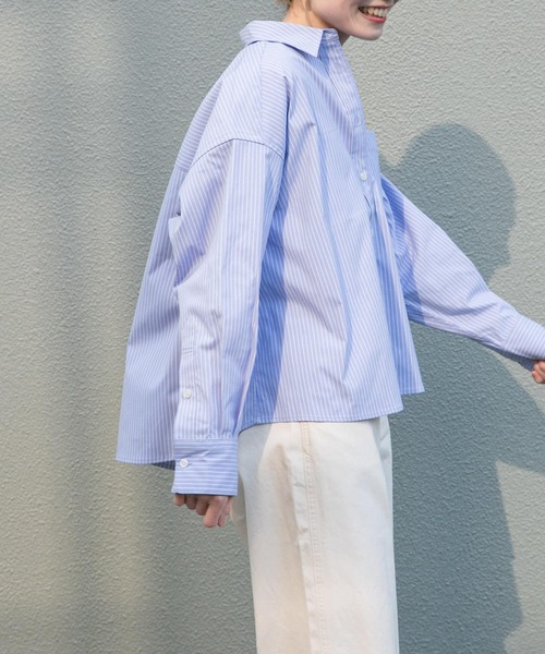 FORK&SPOON（フォークアンドスプーン）の「FORK&SPOON　CAVEオックスシャツ（シャツ/ブラウス・レディース・ブルー/イエロー・1）」の14枚目の写真