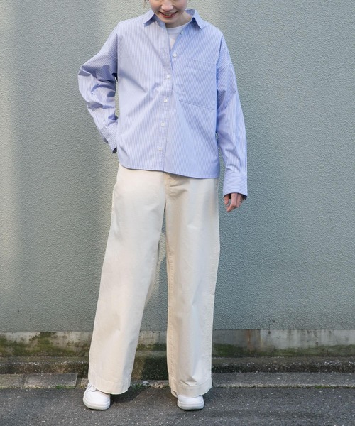 FORK&SPOON（フォークアンドスプーン）の「FORK&SPOON　CAVEオックスシャツ（シャツ/ブラウス・レディース・ブルー/イエロー・1）」の15枚目の写真