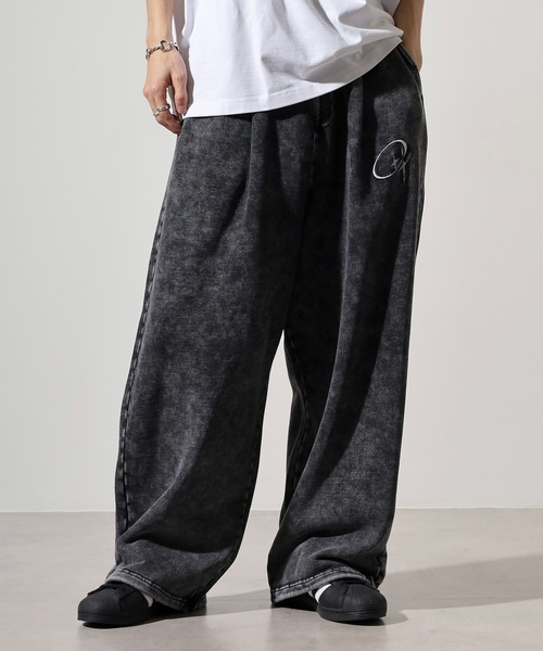Grunge double-tuck sweatpants / グランジ加工ダブルタックス