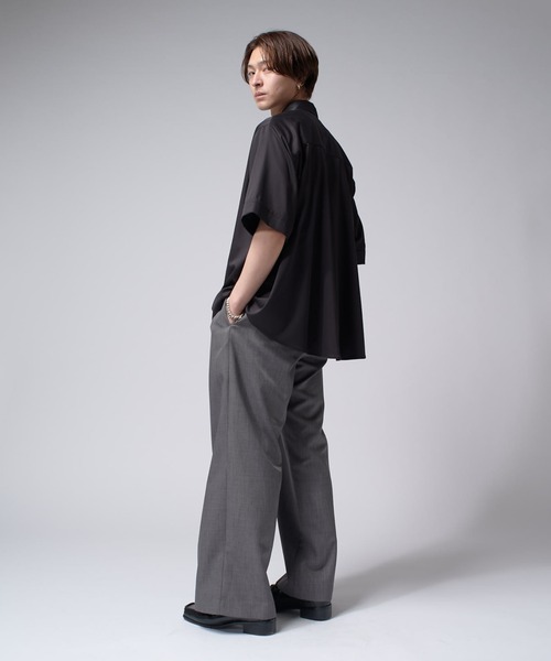 Lui's（ルイス）の「バンブーレーヨンエアリーシャツ（シャツ/ブラウス・メンズ・チャコールグレー/ブラック/ホワイト・FREE）」の18枚目の写真