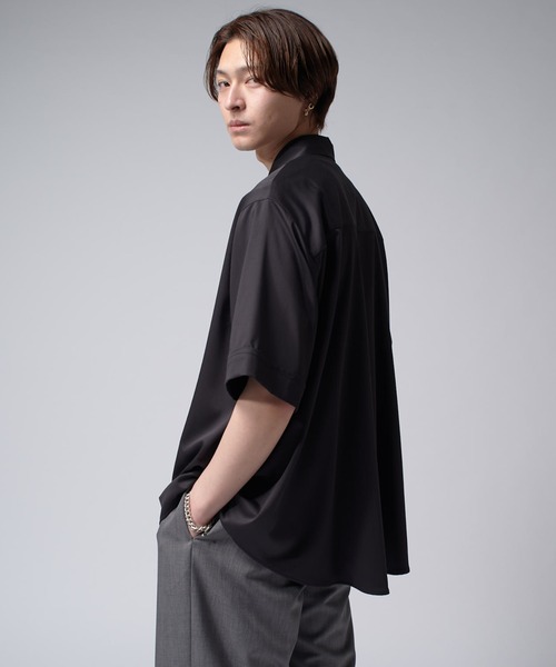 Lui's（ルイス）の「バンブーレーヨンエアリーシャツ（シャツ/ブラウス・メンズ・チャコールグレー/ブラック/ホワイト・FREE）」の14枚目の写真