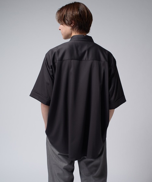 Lui's（ルイス）の「バンブーレーヨンエアリーシャツ（シャツ/ブラウス・メンズ・チャコールグレー/ブラック/ホワイト・FREE）」の15枚目の写真