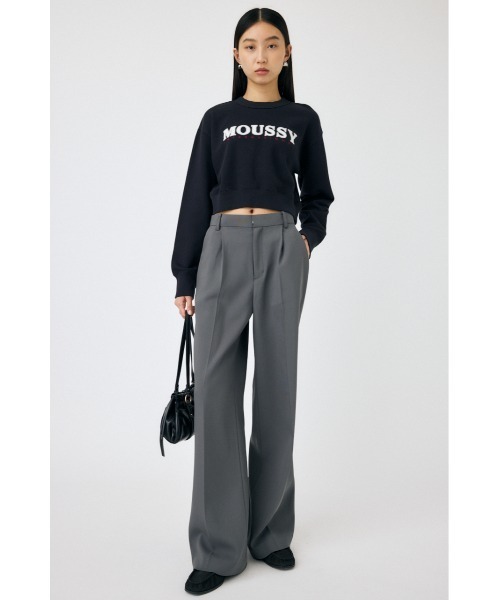 MOUSSY（マウジー）の「MOUSSY TWILL APPLIQUE プルオーバー（スウェット・レディース・ブラック/ライトブルー/杢グレー・FREE）」の5枚目の写真