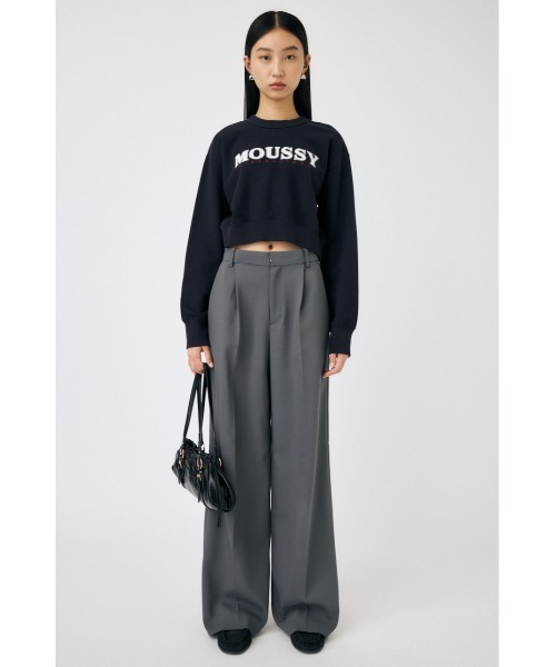 MOUSSY（マウジー）の「MOUSSY TWILL APPLIQUE プルオーバー（スウェット・レディース・ブラック/ライトブルー/杢グレー・FREE）」の7枚目の写真