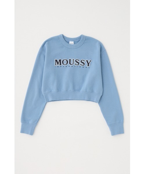 MOUSSY（マウジー）の「MOUSSY TWILL APPLIQUE プルオーバー（スウェット・レディース・ブラック/ライトブルー/杢グレー・FREE）」の16枚目の写真