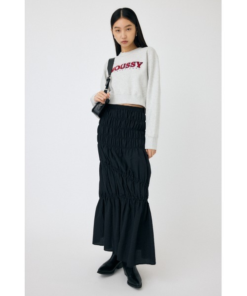 MOUSSY（マウジー）の「MOUSSY TWILL APPLIQUE プルオーバー（スウェット・レディース・ブラック/ライトブルー/杢グレー・FREE）」の19枚目の写真