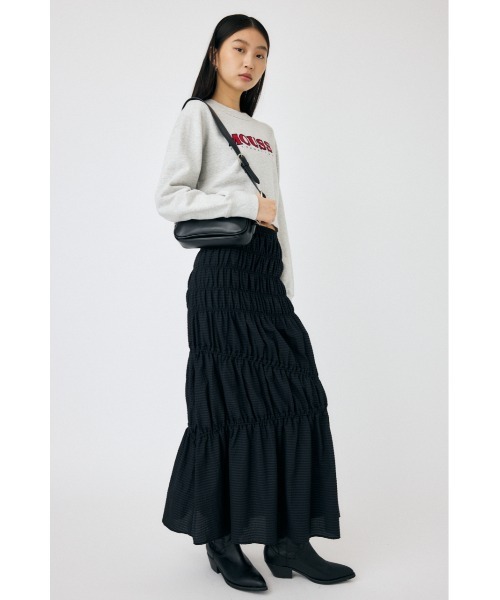 MOUSSY（マウジー）の「MOUSSY TWILL APPLIQUE プルオーバー（スウェット・レディース・ブラック/ライトブルー/杢グレー・FREE）」の20枚目の写真