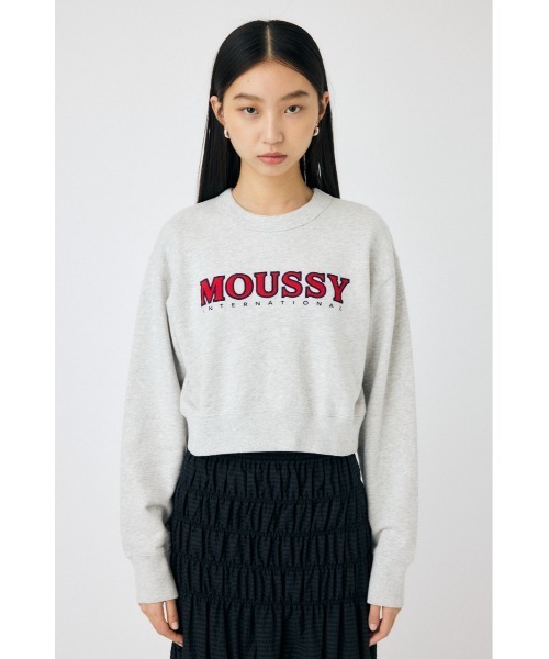 moussy MD I LOVE MM プルオーバー スウェット MOUSSY TWILL APPLIQUE プルオーバー（スウェット）｜MOUSSY