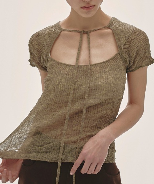 TODAYFUL（トゥデイフル）の「TODAYFUL 2way Sheer Knittops（ニット