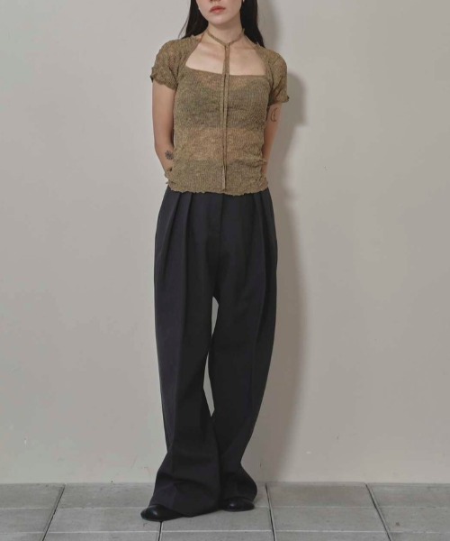 トップス 2way Sheer Knittops TODAYFUL トゥデイフル 2way Sheer Knittops 即納 : RAPTURE