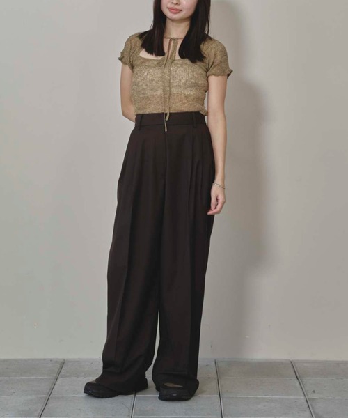 TODAYFUL（トゥデイフル）の「TODAYFUL 2way Sheer Knittops（ニット