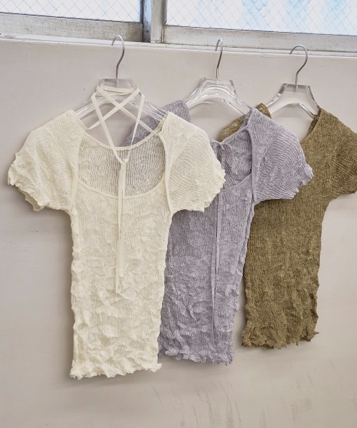 TODAYFUL（トゥデイフル）の「TODAYFUL 2way Sheer Knittops（ニット