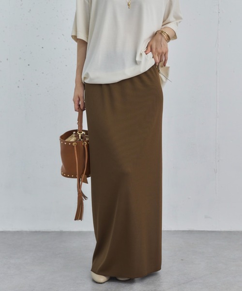 リブロングタイトスカート（スカート）｜DOUX ARCHIVES（ドゥ