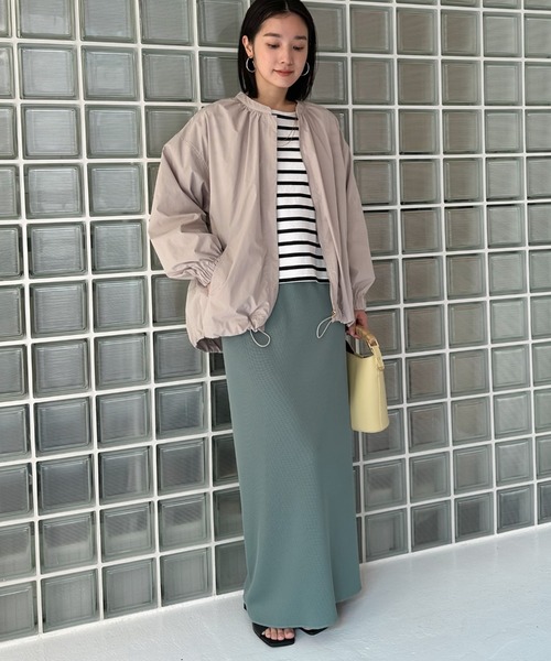 Doux archives（ドゥアルシーヴ）の「リブロングタイトスカート（スカート・レディース・ブラック/アイボリー/グリーン/モカ/キャメル/ブラウン/チャコールグレー・38/36）」の13枚目の写真