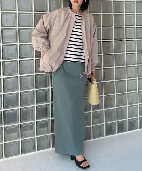 Doux archives（ドゥアルシーヴ）の「リブロングタイトスカート（スカート・レディース・ブラック/アイボリー/グリーン/モカ/キャメル/ブラウン/チャコールグレー・38/36）」の18枚目の写真