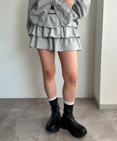 【MONCLER】スカート ロゴ ティアード ミニスカート ショート MONCLER】スカート ロゴ ティアード ミニスカート ショート