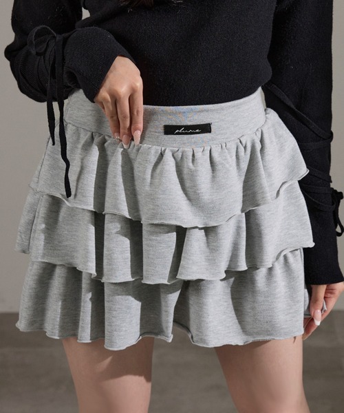 apres jour mignon（アプレジュールミニョン）の「アソートティアードミニスカート【ZOZOTOWN限定アイテム】（スカート・レディース・ブラック/オフホワイト/グレー/アイボリー・X-LARGE/フリー）」の13枚目の写真