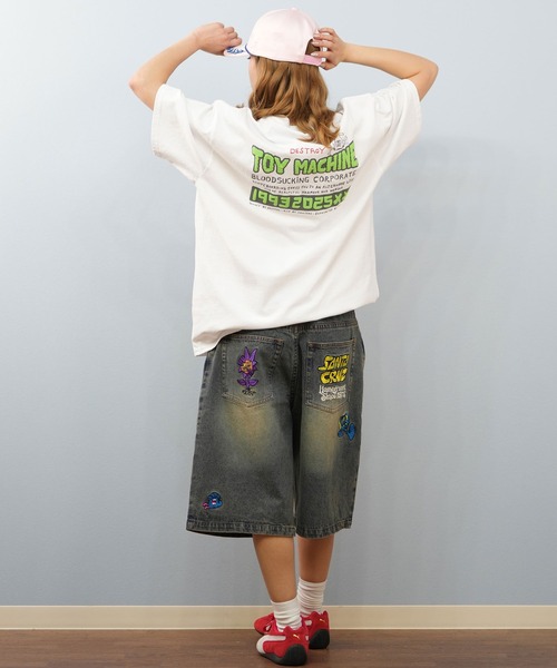 TOY MACHINE(トイ マシーン)の「【ユニセックス】TOY MACHINE/トイマシーン オーバーサイズ/バックプリントTシャツ MTMSFST17(Tシャツ/カットソー・レディース・ホワイト/イエロー/ブラック・M/L)」の8枚目の写真
