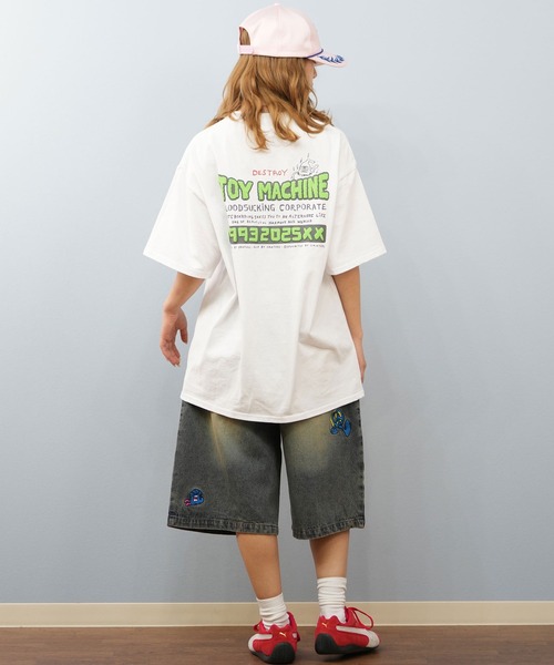 TOY MACHINE(トイ マシーン)の「【ユニセックス】TOY MACHINE/トイマシーン オーバーサイズ/バックプリントTシャツ MTMSFST17(Tシャツ/カットソー・レディース・ホワイト/イエロー/ブラック・M/L)」の9枚目の写真