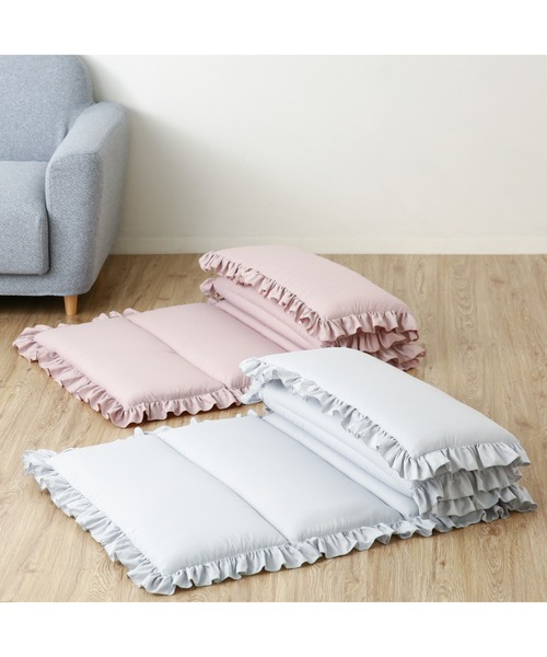 Francfranc（フランフラン）の「【オンラインショップ限定】フリル ごろ寝マット 700×1800 グレー（ラグ/マット・レディース・グレー・FREE）」の17枚目の写真