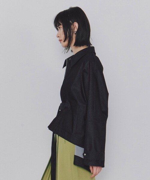 UNITED TOKYO（ユナイテッドトウキョウ）の「【完売間近！】【3way】ステンカラー3WAYポンチョ｜春服（ポンチョ・レディース・ベージュ/ブラック・FREE）」の6枚目の写真