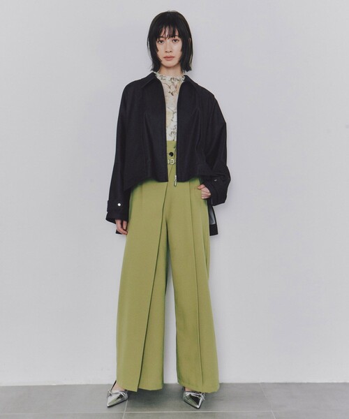 UNITED TOKYO（ユナイテッドトウキョウ）の「【完売間近！】【3way】ステンカラー3WAYポンチョ｜春服（ポンチョ・レディース・ベージュ/ブラック・FREE）」の11枚目の写真