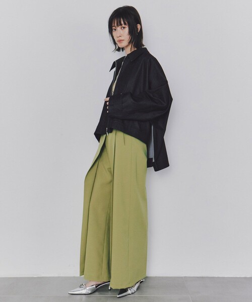 UNITED TOKYO（ユナイテッドトウキョウ）の「【完売間近！】【3way】ステンカラー3WAYポンチョ｜春服（ポンチョ・レディース・ベージュ/ブラック・FREE）」の12枚目の写真