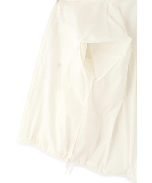 human woman（ヒューマンウーマン）の「◆コットンナイロンタイプライターシアーフーディーブルゾン（ブルゾン・レディース・ホワイト系その他/ホワイト・MEDIUM）」の9枚目の写真