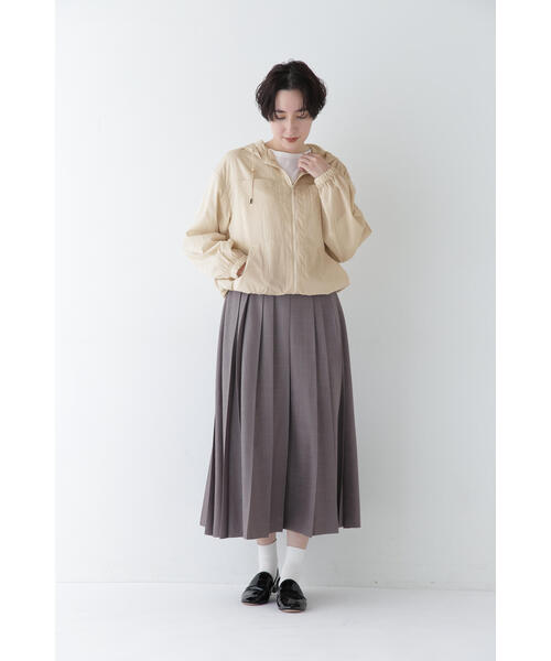 human woman（ヒューマンウーマン）の「◆コットンナイロンタイプライターシアーフーディーブルゾン（ブルゾン・レディース・ホワイト系その他/ホワイト・MEDIUM）」の12枚目の写真