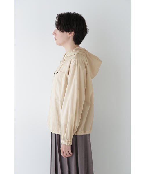 human woman（ヒューマンウーマン）の「◆コットンナイロンタイプライターシアーフーディーブルゾン（ブルゾン・レディース・ホワイト系その他/ホワイト・MEDIUM）」の14枚目の写真