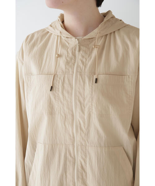 human woman（ヒューマンウーマン）の「◆コットンナイロンタイプライターシアーフーディーブルゾン（ブルゾン・レディース・ホワイト系その他/ホワイト・MEDIUM）」の16枚目の写真