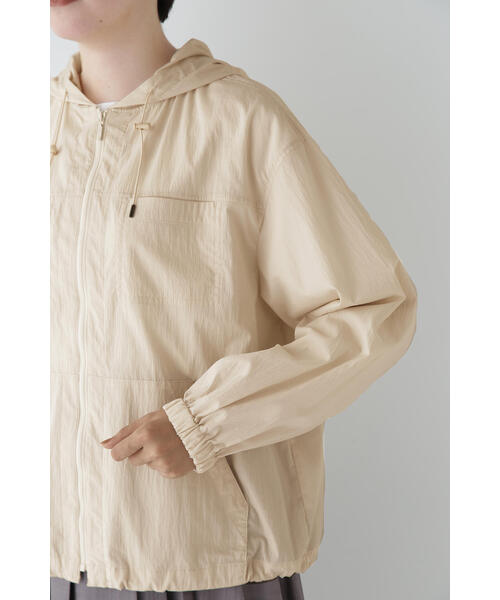 human woman（ヒューマンウーマン）の「◆コットンナイロンタイプライターシアーフーディーブルゾン（ブルゾン・レディース・ホワイト系その他/ホワイト・MEDIUM）」の17枚目の写真