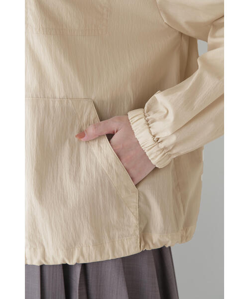 human woman（ヒューマンウーマン）の「◆コットンナイロンタイプライターシアーフーディーブルゾン（ブルゾン・レディース・ホワイト系その他/ホワイト・MEDIUM）」の18枚目の写真