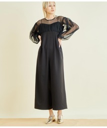 Settimissimo | チュールトップス ドッキング オールインワン(つなぎ/オールインワン)