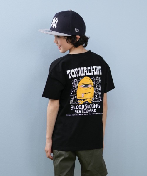 TOY　MACHINE（トイ　マシーン）の「TOY MACHINE/トイマシーン BLOOD SUCKING S/S T キッズ Tシャツ 25S901-42（Tシャツ/カットソー・キッズ・ブラック/ホワイト/オレンジ・140cm/150cm/160cm/130cm）」の13枚目の写真