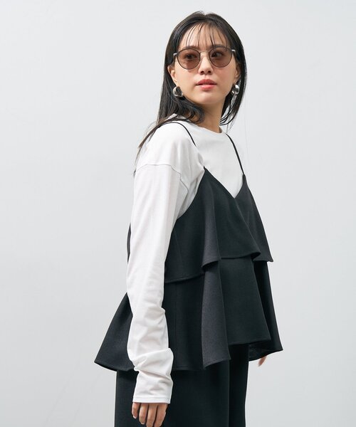 UNITED ARROWS（ユナイテッドアローズ）の「ボストン型 サングラス｜彫金｜ゴールド｜カラーレンズ｜メタル｜UVカット｜紫外線対策｜ユナイテッドアローズ｜Zoff｜UNITED ARROWS（サングラス・レディース・ブラウン系その他/ブラック系その他6/ブラウン/ネイビー・FREE）」の13枚目の写真