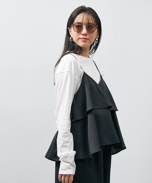 UNITED ARROWS（ユナイテッドアローズ）の「ボストン型 サングラス｜彫金｜ゴールド｜カラーレンズ｜メタル｜UVカット｜紫外線対策｜ユナイテッドアローズ｜Zoff｜UNITED ARROWS（サングラス・レディース・ブラウン系その他/ブラック系その他6/ブラウン/ネイビー・FREE）」の14枚目の写真