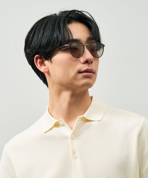 UNITED ARROWS（ユナイテッドアローズ）の「ボストン型 サングラス｜彫金｜ゴールド｜カラーレンズ｜メタル｜UVカット｜紫外線対策｜ユナイテッドアローズ｜Zoff｜UNITED ARROWS（サングラス・レディース・ブラウン系その他/ブラック系その他6/ブラウン/ネイビー・FREE）」の16枚目の写真