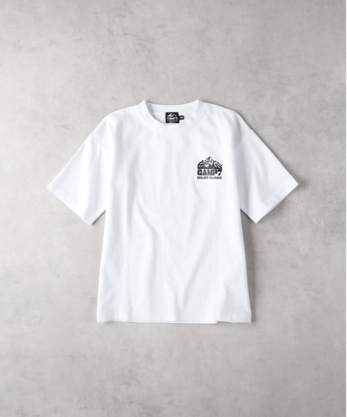 CAMP7(キャンプセブン)の「【CAMP7】サークルプリントTシャツ(Tシャツ/カットソー・キッズ・ブラック/ホワイト・130/140/150/160)」の3枚目の写真