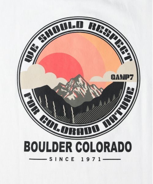 CAMP7(キャンプセブン)の「【CAMP7】サークルプリントTシャツ(Tシャツ/カットソー・キッズ・ブラック/ホワイト・130/140/150/160)」の5枚目の写真