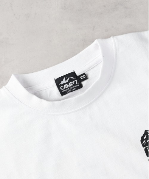 CAMP7(キャンプセブン)の「【CAMP7】サークルプリントTシャツ(Tシャツ/カットソー・キッズ・ブラック/ホワイト・130/140/150/160)」の7枚目の写真