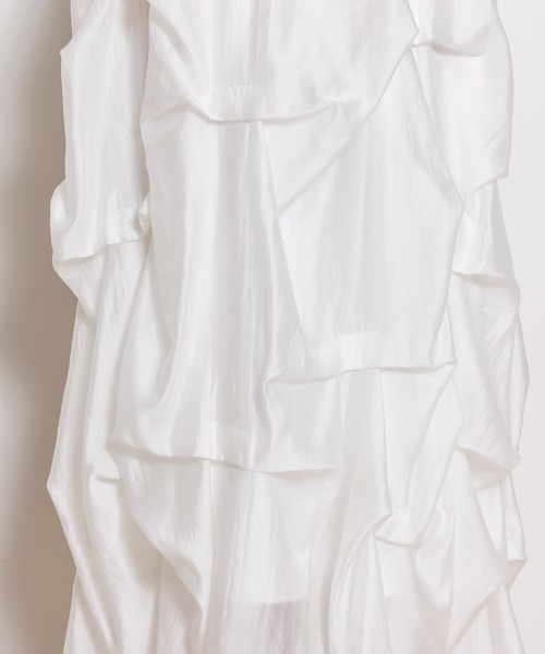 NOELA(ノエラ)の「ランダムタックシアースカート(スカート・レディース・オフホワイト/イエロー/ベージュ・S/M)」の13枚目の写真