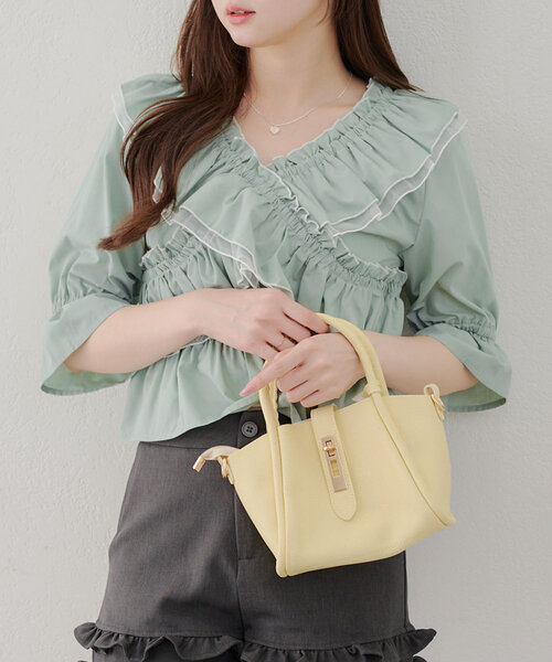 Another Branch olive des olive(アナザーブランチオリーブデオリーブ)の「【レディライクに】クロス衿ブラウス(シャツ/ブラウス・レディース・その他11/ストライプ/オフホワイト/ブラック/ミント/チェック・FREE)」の18枚目の写真