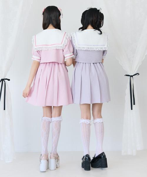 闇学園クロスワンピース dearmylove Lサイズ STEPUP対象】【送料無料】闇学園クロスワンピース – レディース